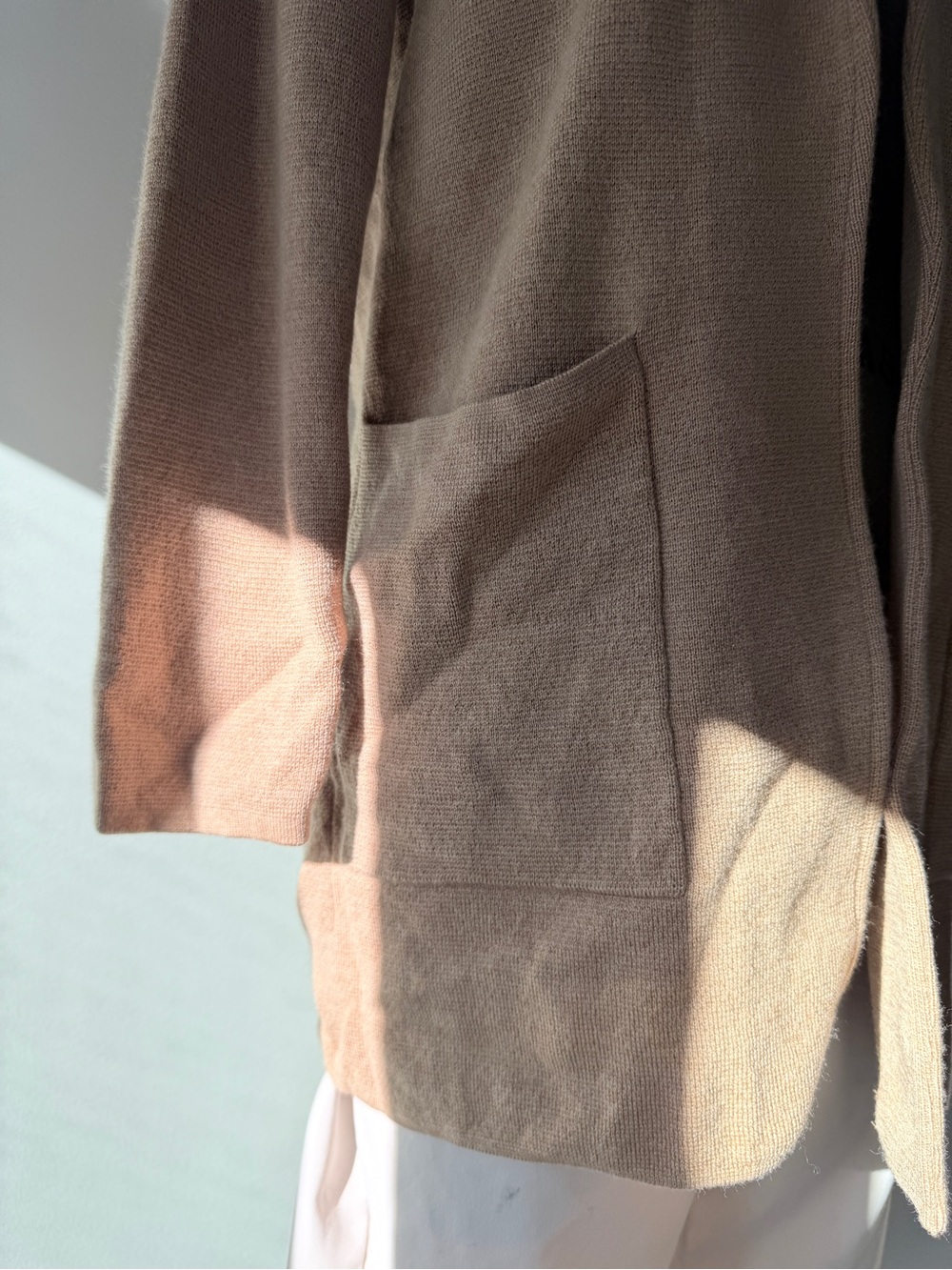 J.Crew Sophie Open Front Sweater Blazer Cardigan XS Camel Wool - Picture 9 of 14